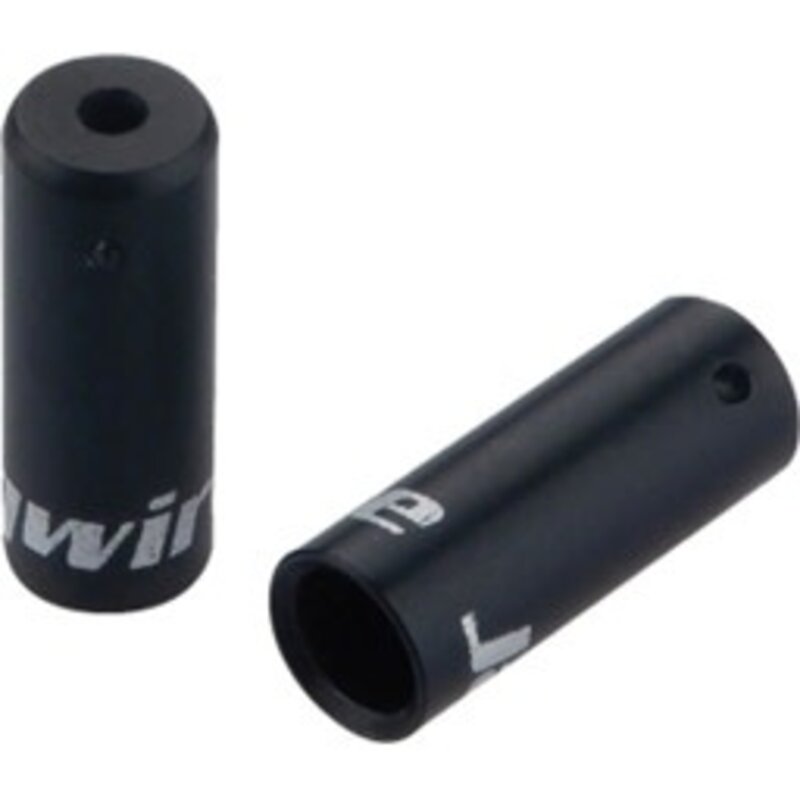 JAGWIRE Jagwire 4mm Sealed Alloy End Caps Bottle of 50, Black