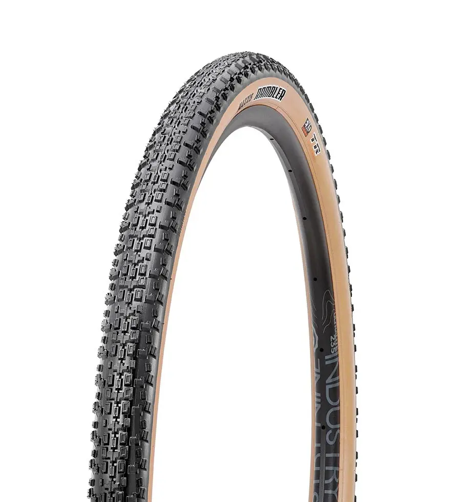 Maxxis Maxxis, Rambler Tire, 700 x 50, Tubeless, Folding, Black/Tan, Dual, EXO