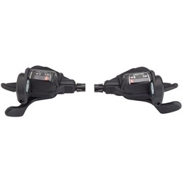 microSHIFT microSHIFT, Mezzo Thumb-Tap Shifter Set, 8-Speed, Triple, Optical Gear Indicator, Shimano Compatible