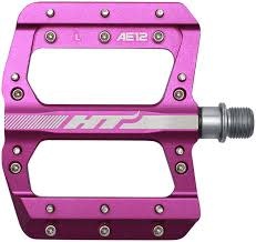 HT Components HT Components, AN14A Nano Series, Platform Pedals, Aluminum, 9/16'', Purple
