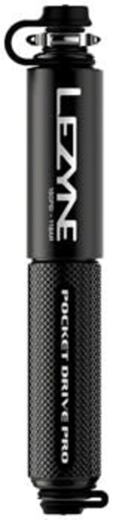 Lezyne Lezyne, Pocket Drive Pro Mini Pump,  Aluminium, 160psi, Presta/Schrader, With Mount, Black