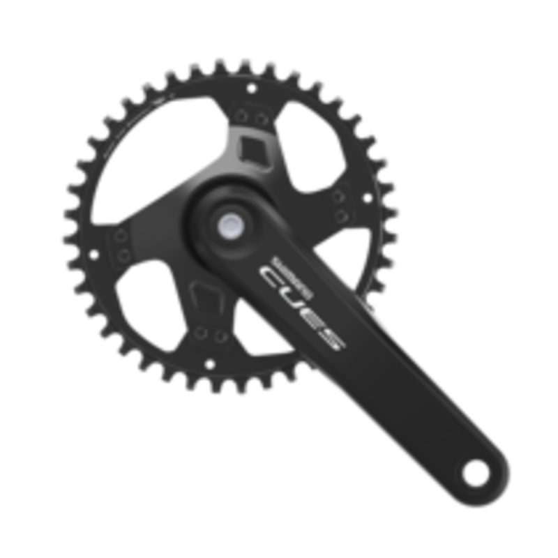 SHIMANO Shimano, CUES FC-U4000-1 Crankset, 170mm, 9/10/11-Speed, 40t, Riveted, Square Taper JIS Spindle Interface, Black