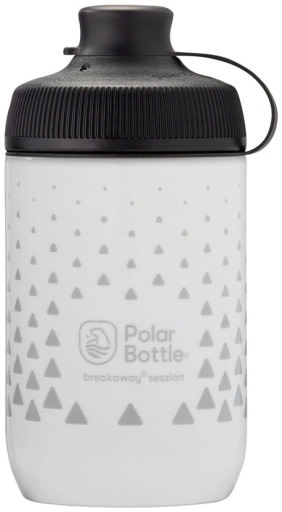 Polar Bottles Polar Bottles, Session Muck Apex Water Bottle, White/Charcoal, 15oz