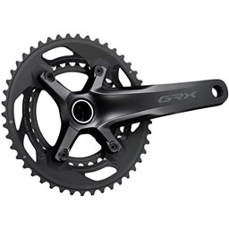 SHIMANO Shimano, GRX FC-RX600-10 Crankset, 170mm, 10-Speed, 46/30t, 110/80 BCD, Hollowtech II Spindle Interface, Black