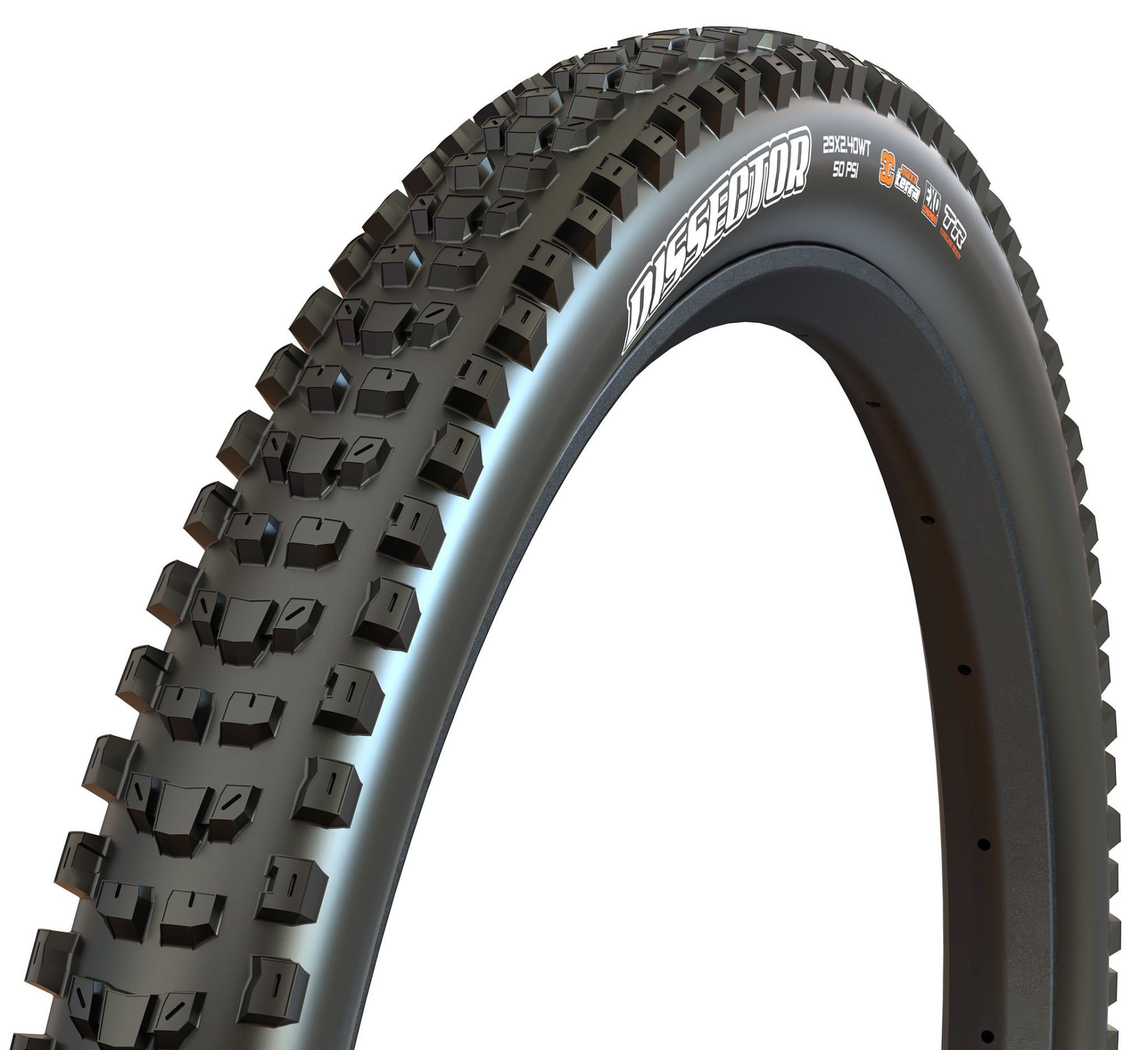 Maxxis Maxxis, Dissector Tire, 29 x 2.4, Tubeless, Folding, Black, 3C Maxx Grip, DoubleDown, Wide Trail