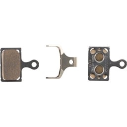 SHIMANO Shimano, K04S-MX, Disc Brake Pads and Springs, Metal Compound, Stainless Steel Back Plate, Pair
