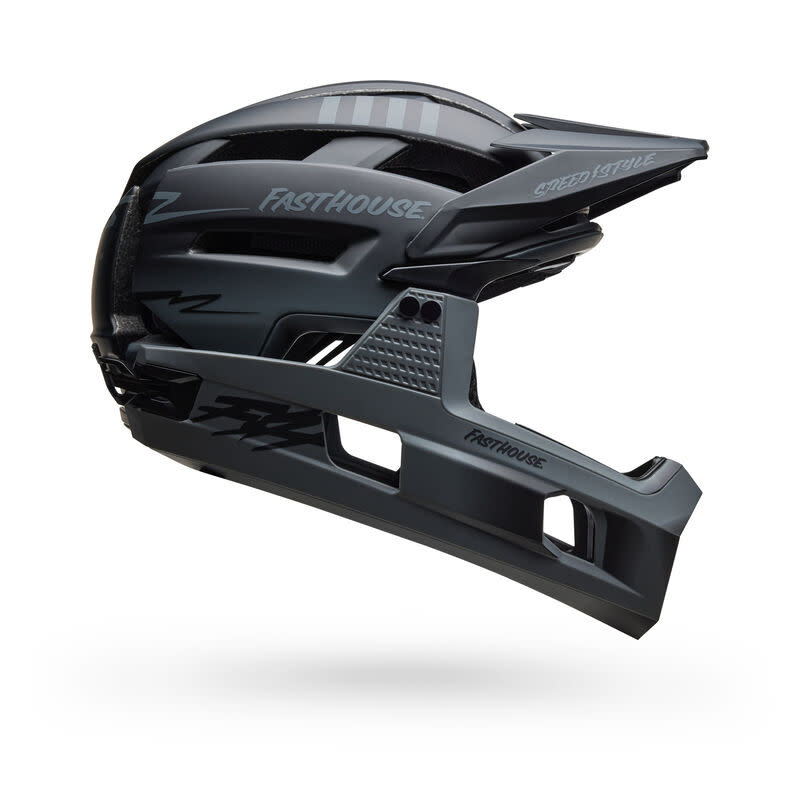 Bell Bell Helmet, Super Air R Spherical MTB Helmet, Good Times Matte Black, Full Face, Fast House Edition