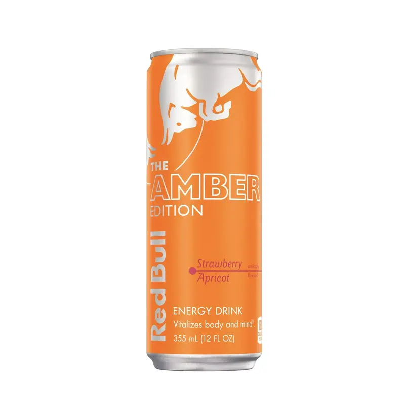 Red Bull, Amber Edition, Strawberry/Apricot, 12 oz