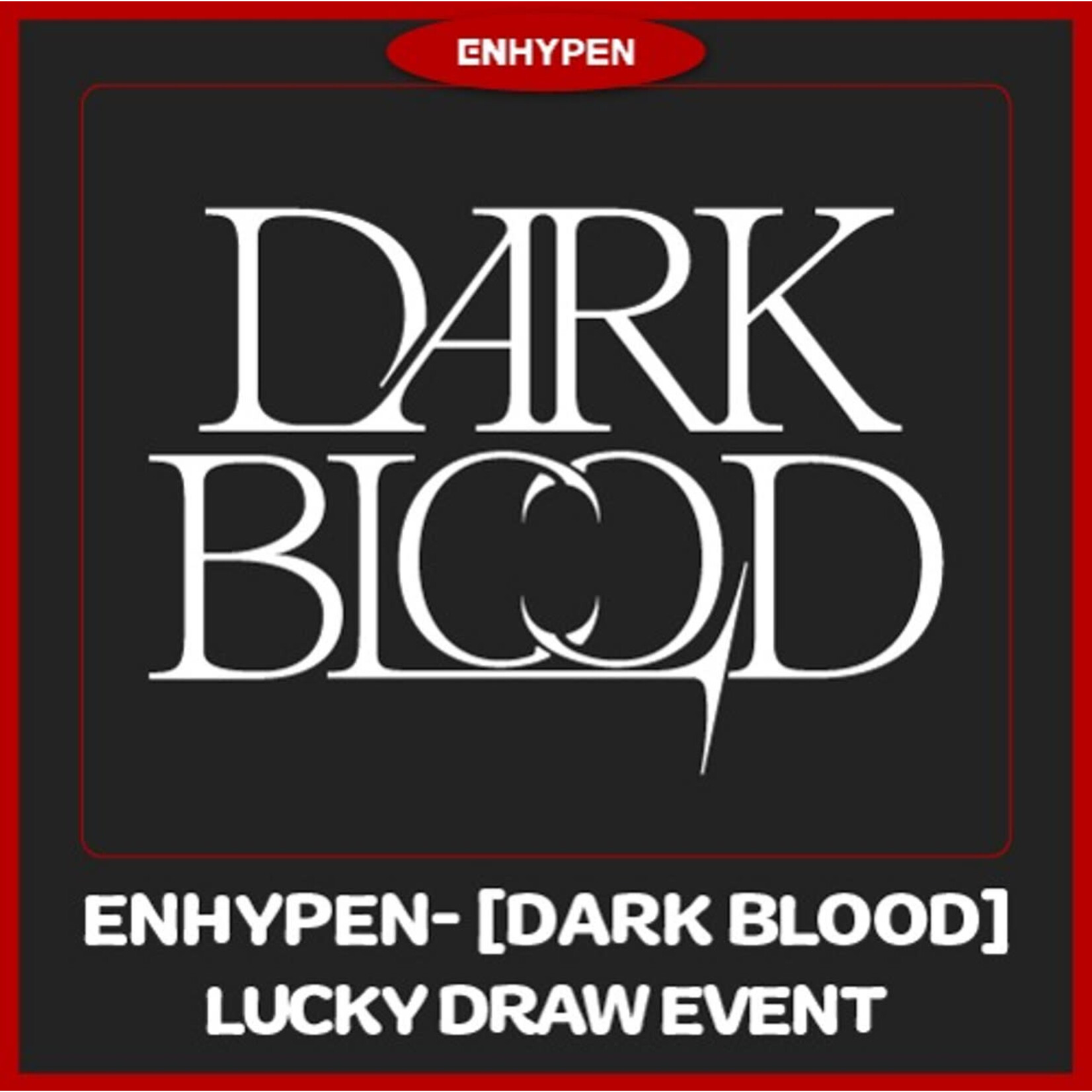 Enhypen [Lucky draw] ENHYPEN - [DARK BLOOD] (Photobook ver.) + Photocard(SW)