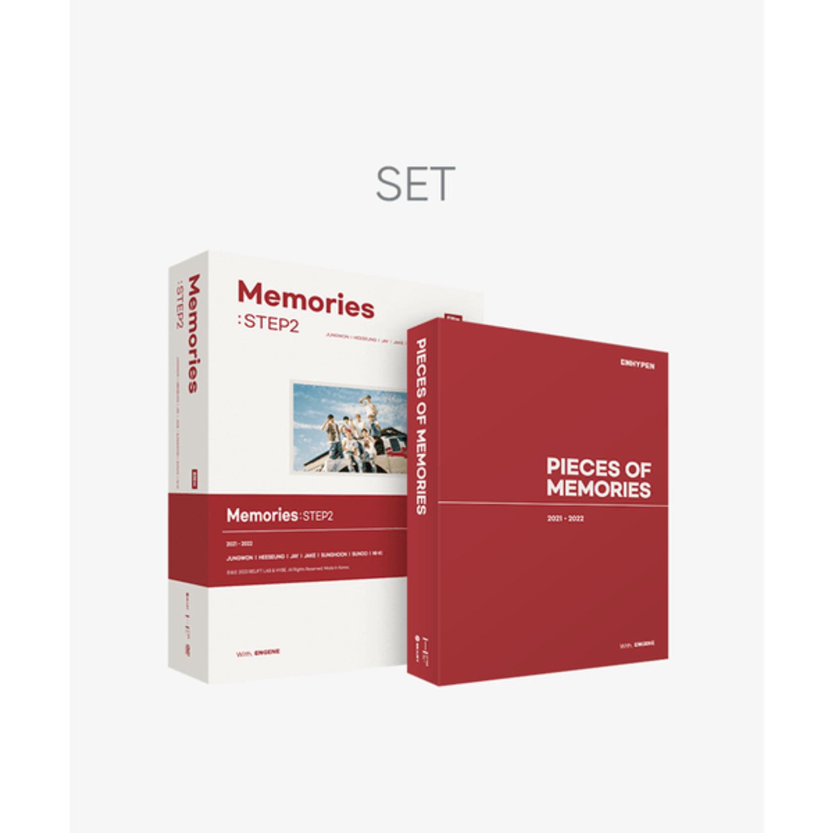Enhypen [Weverse] ENHYPEN - Memories : STEP 2 DVD + PIECES OF MEMORIES [2021-2022] SET + Weverse gift(WS)