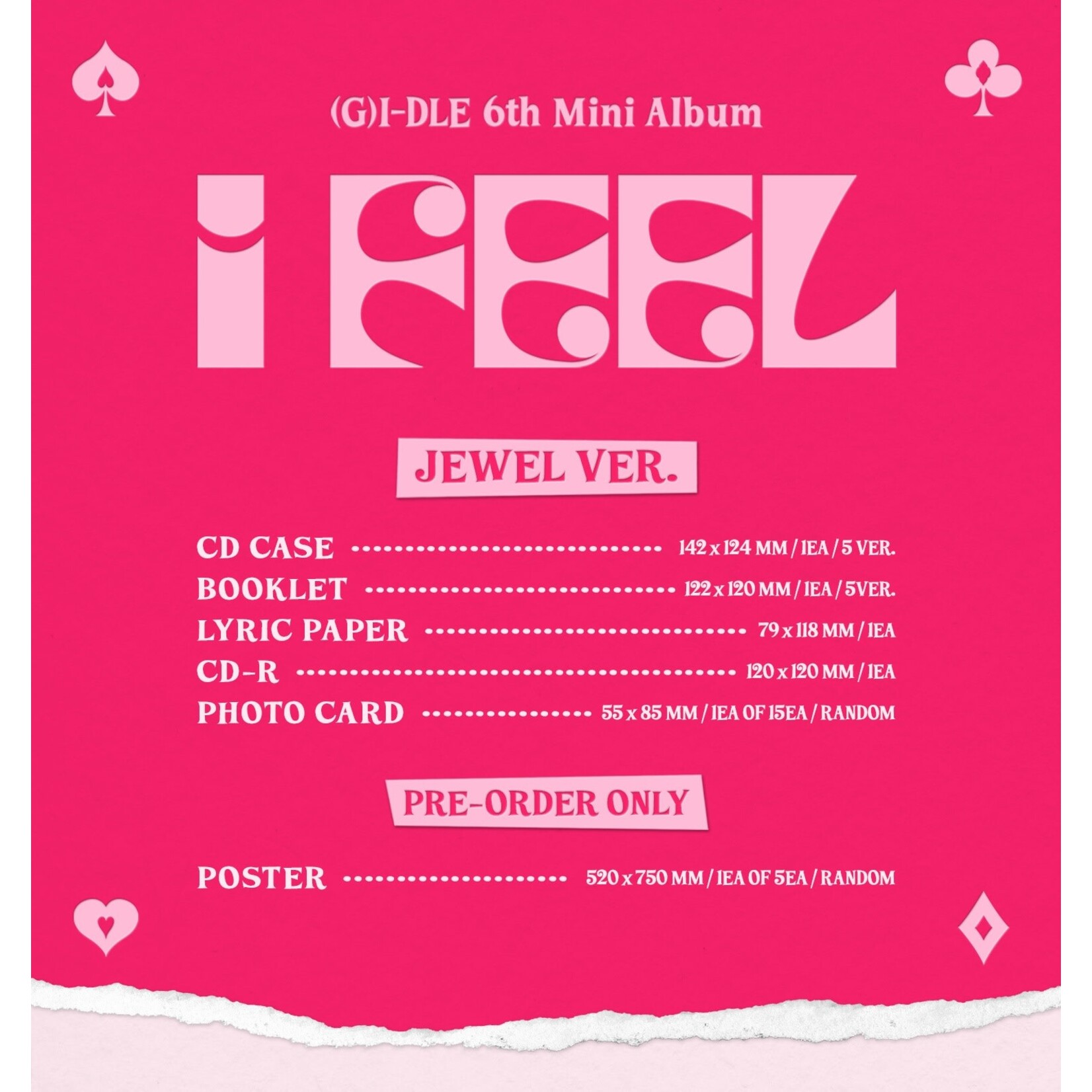(G)I-DLE (G)I-DLE - 6th Mini Album [I feel] (Jewel Ver.)