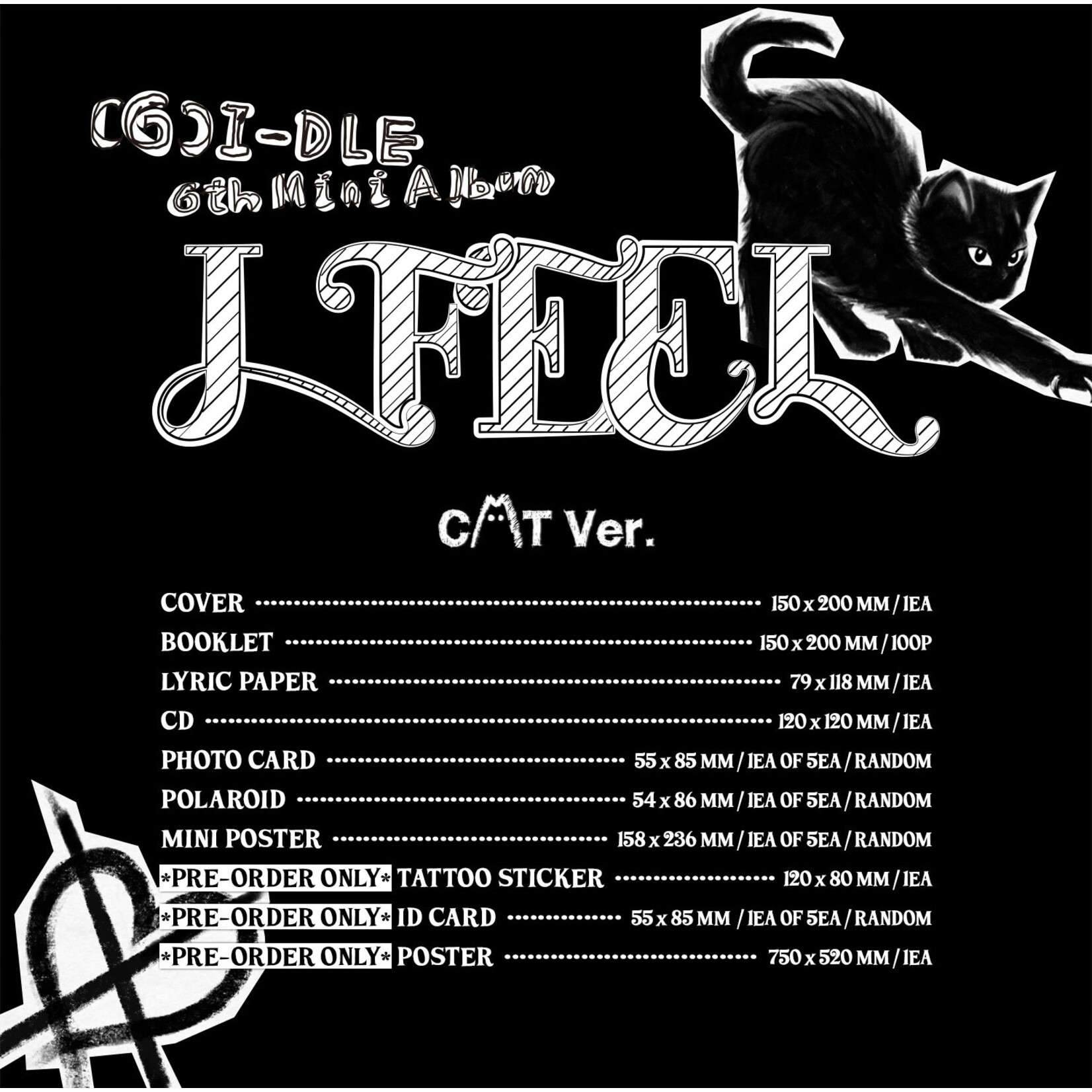 i-dle* (G)I-DLE - 6th Mini Album [I feel] (Cat Ver.)