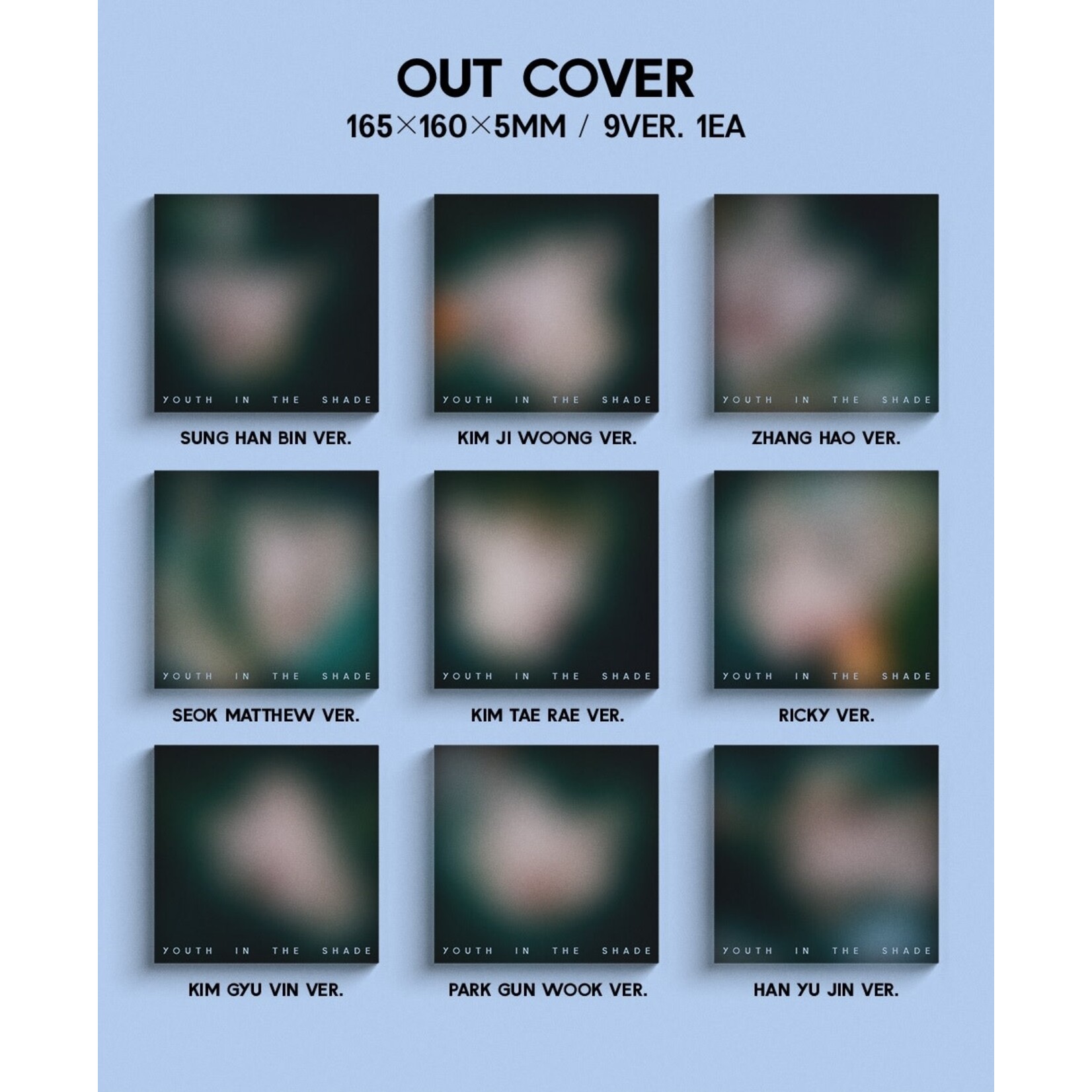 ZeroBaseOne ZEROBASEONE - 1st Mini Album [YOUTH IN THE SHADE] (Digipack Ver.)