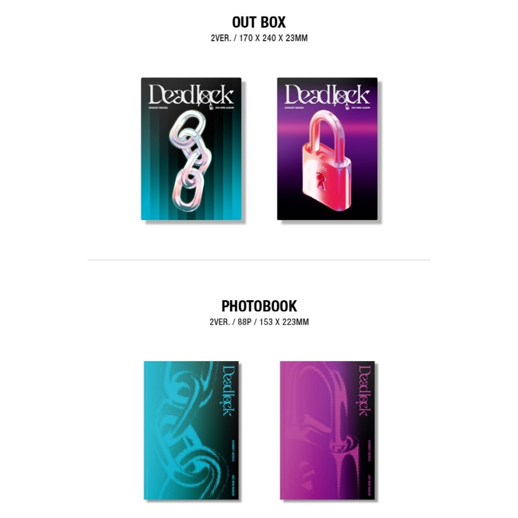 Xdinary Heroes Xdinary Heroes - 3rd Mini [Deadlock] Photobook ver. + Photocard (BDM)