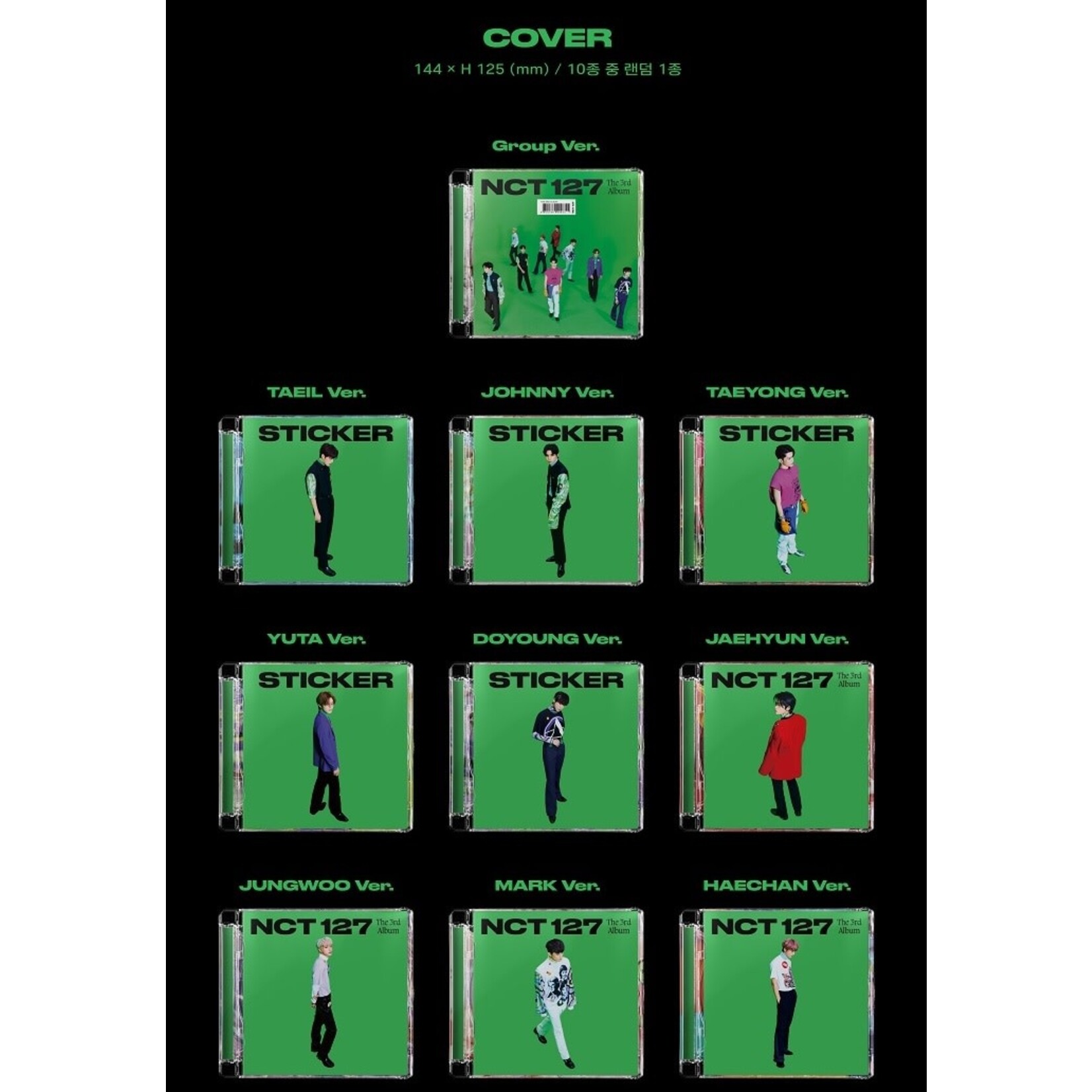 NCT NCT 127 - Vol.3 [Sticker] Jewel Case Ver.
