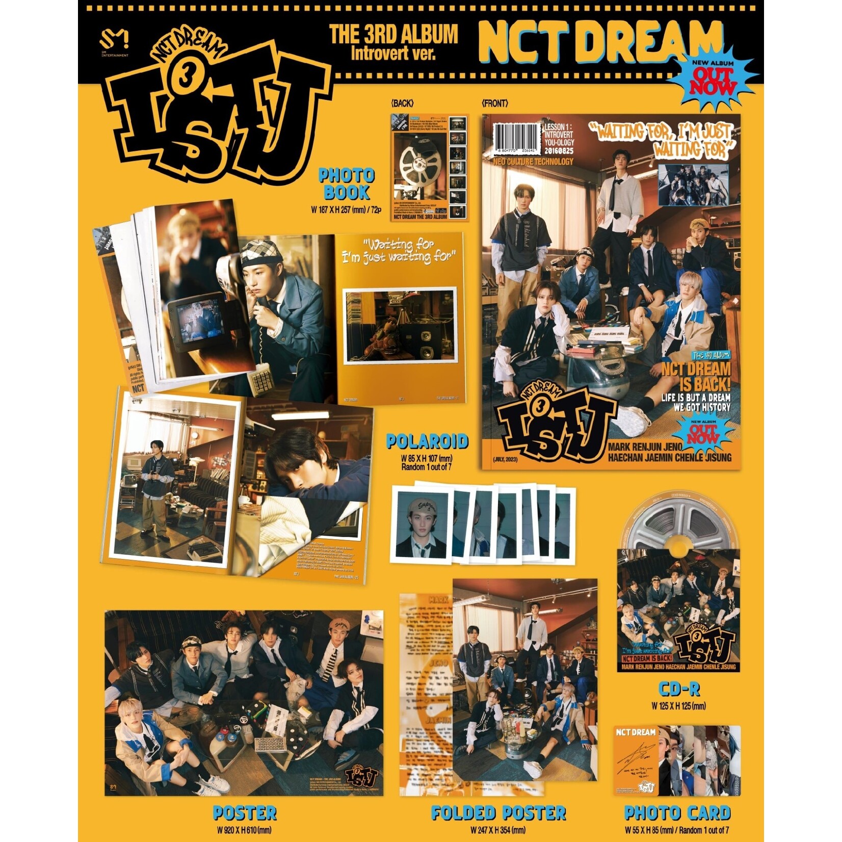 NCT NCT DREAM - The 3rd Album [ISTJ] (Photobook Ver.) + Random Photocard (interAsia)