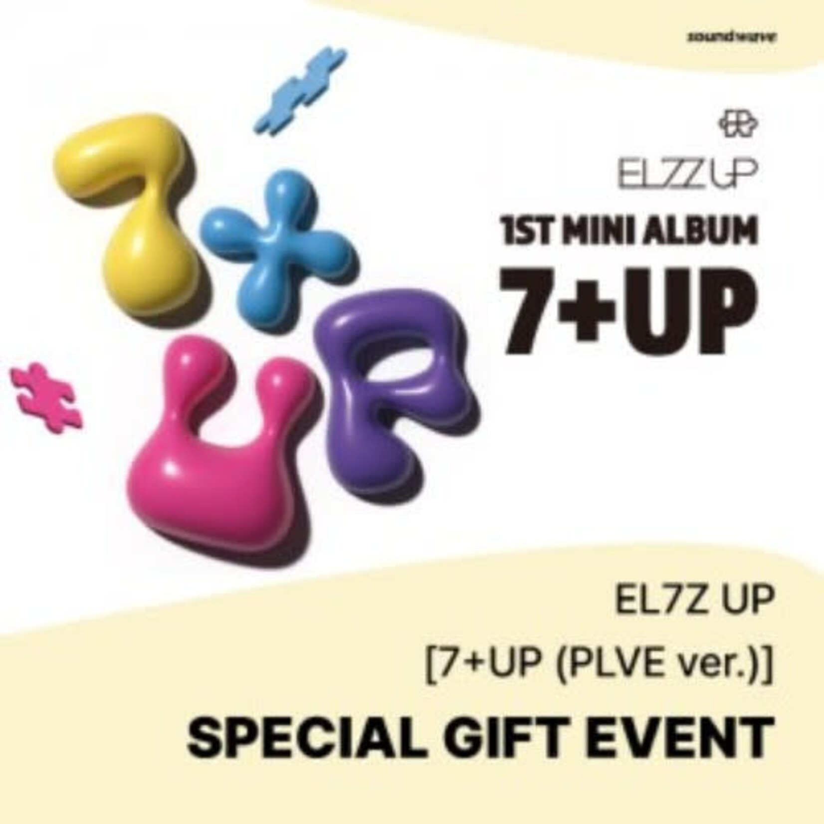 ELZ7Z UP EL7Z UP - 1st Mini Album [7+UP] (PLVE VER.) + Random Photocard(SW)