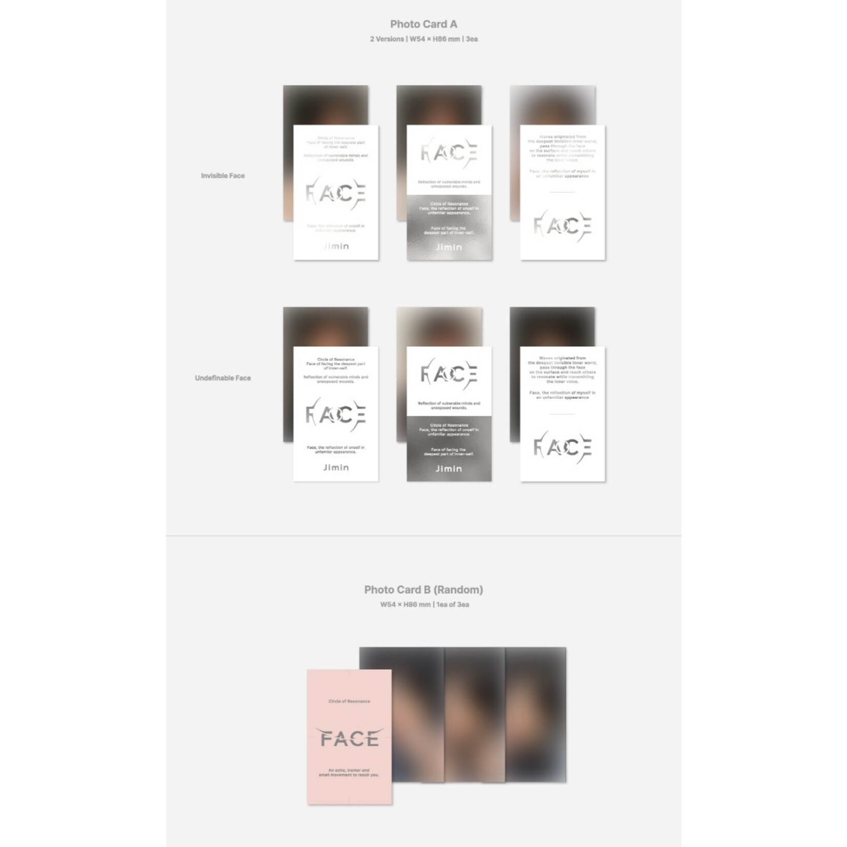 BTS JIMIN - [FACE] (Photobook ver)