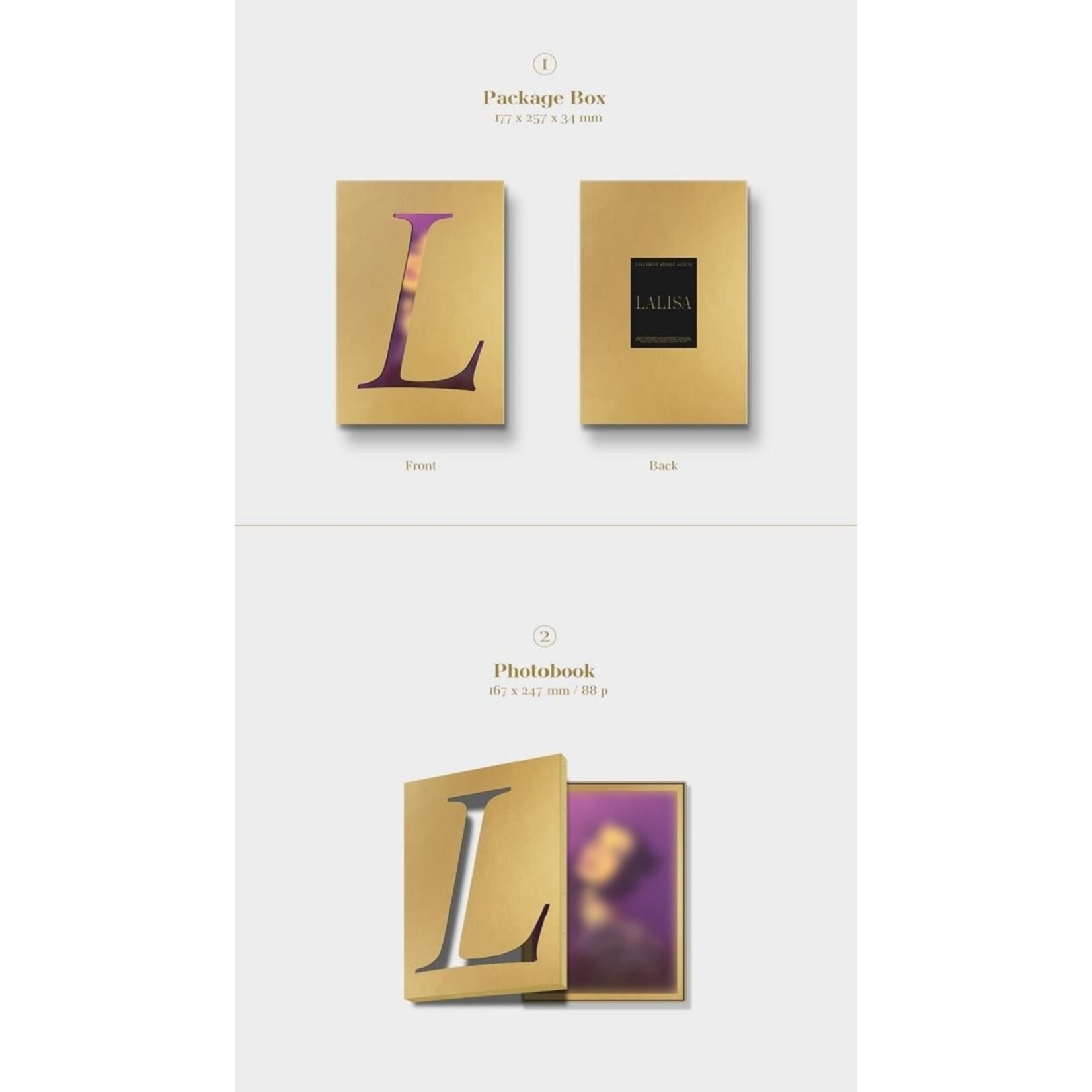 BlackPink LISA- 1st Single [LALISA] Photobook ver.