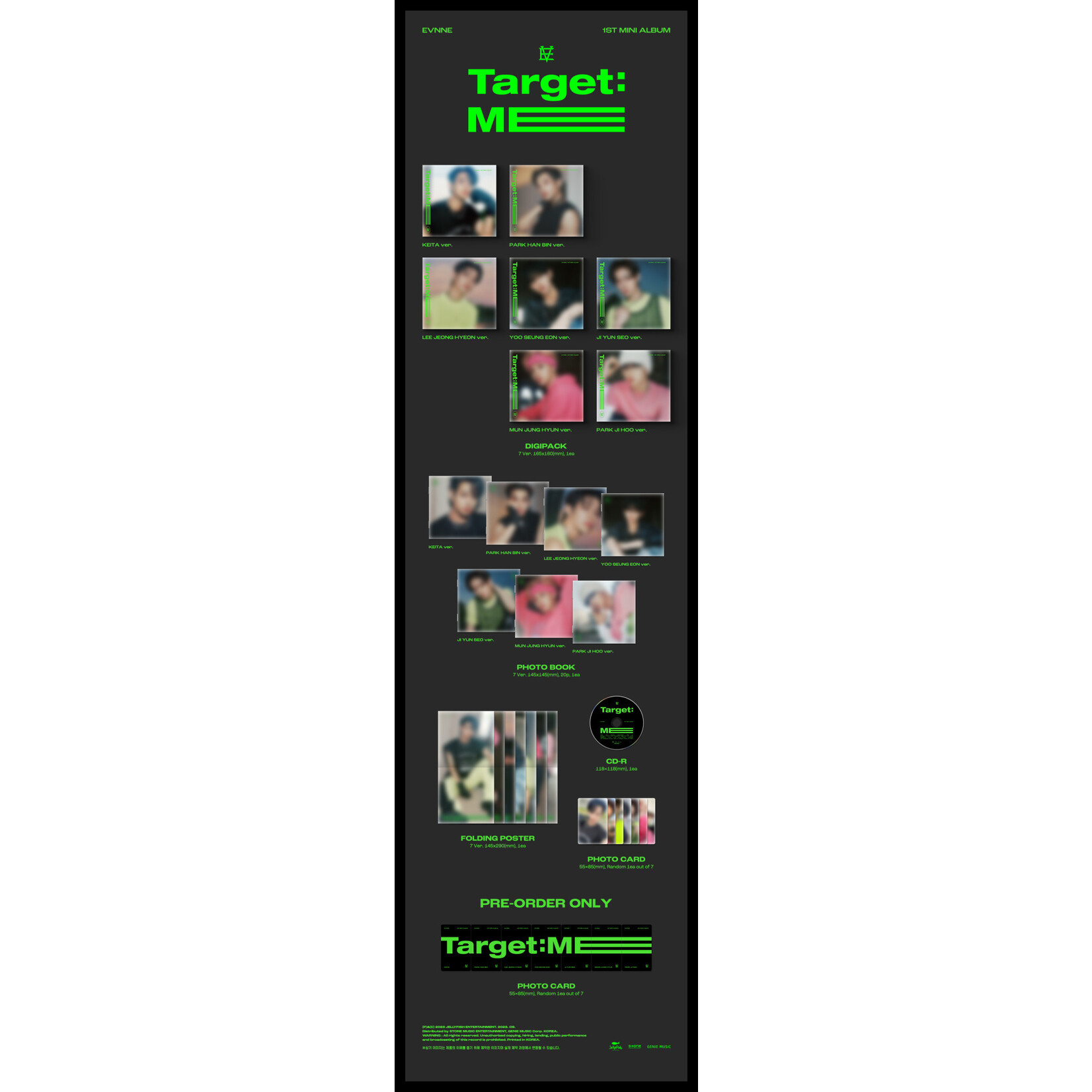 EVNNE EVNNE - 1st Mini Album [Target: ME] (Digipack Ver.)