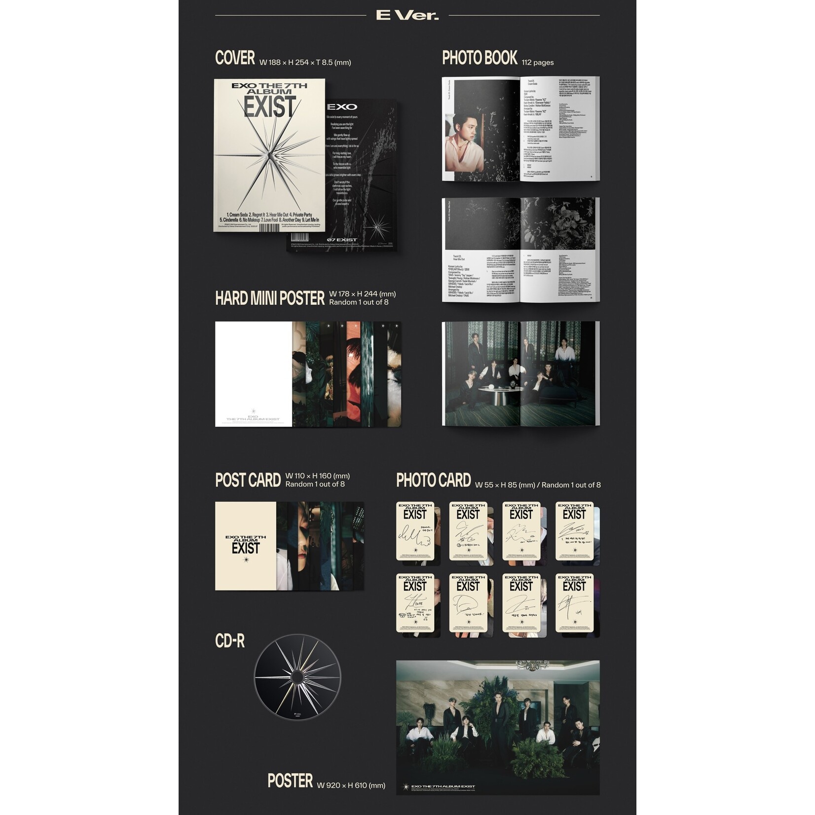 EXO EXO - 7th Full Album [EXIST] (Photo Book Ver.) + Interasia Exclusive