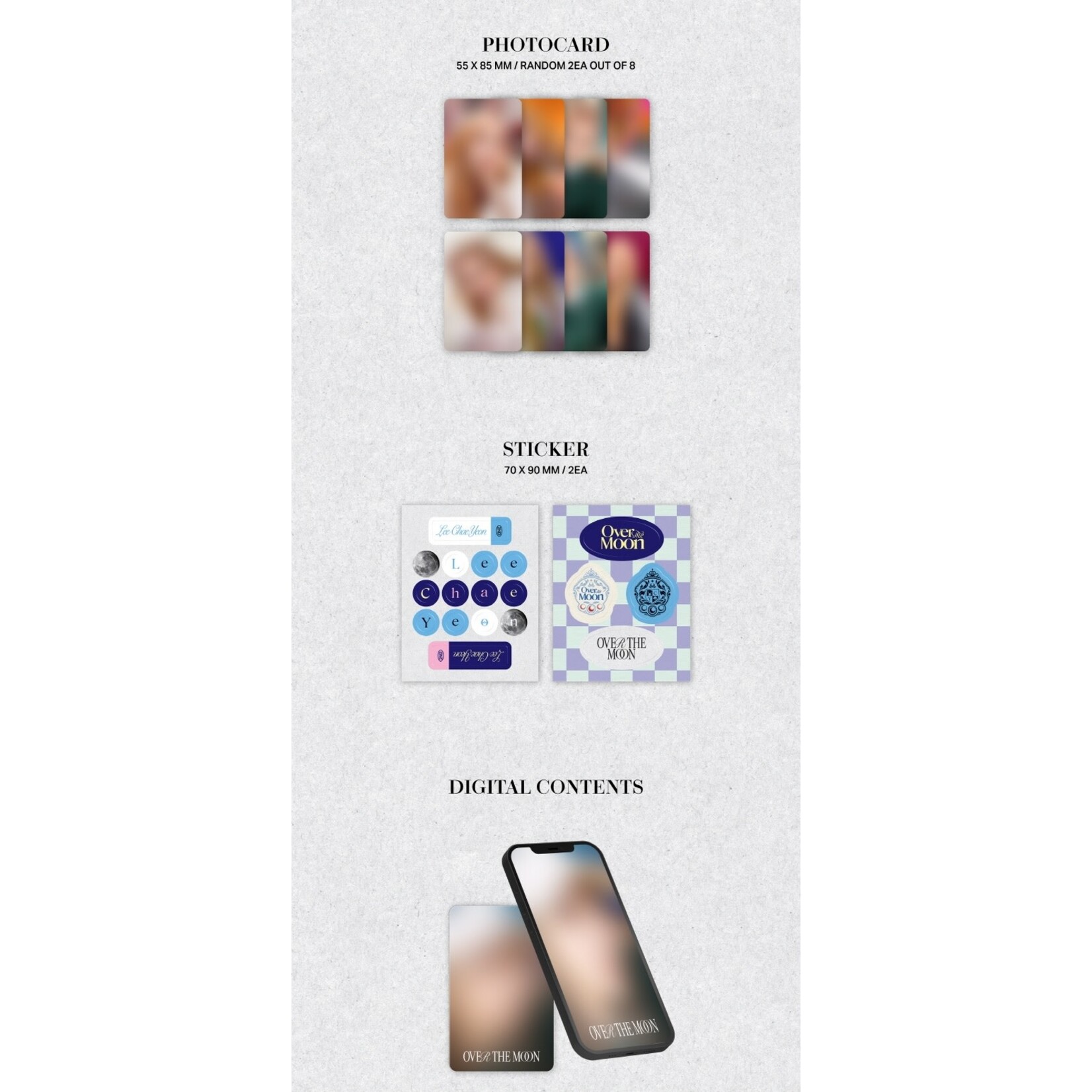 Lee Chae Yeon LEE CHAE YEON -  2ND Mini Album [Over The Moon] Poca Album ver.