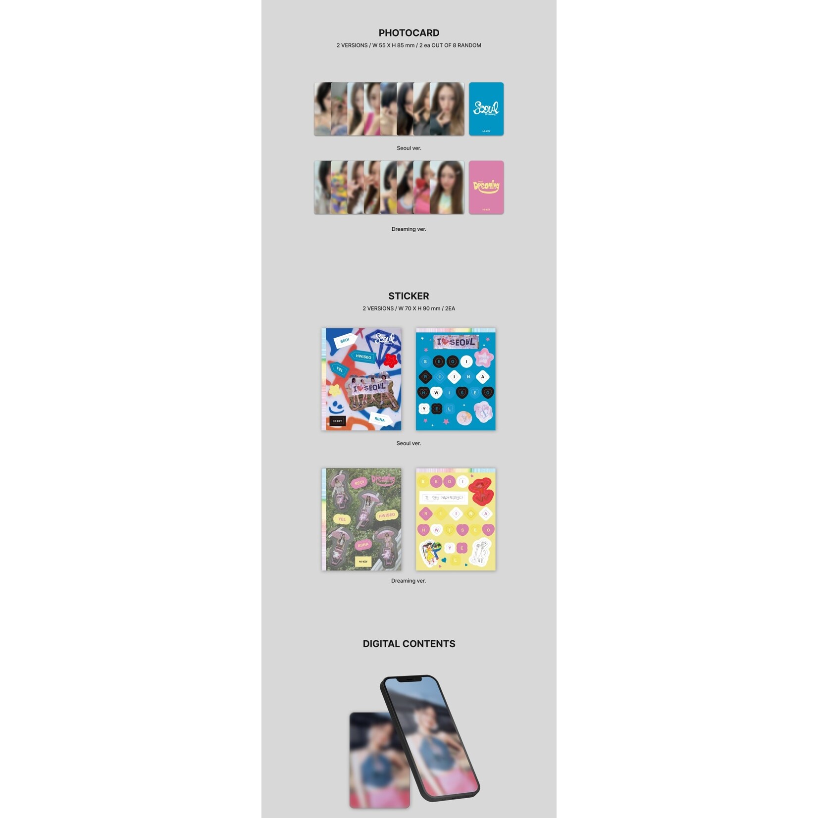 H1-KEY H1-KEY - 2nd Mini Album [Seoul Dreaming] (POCAALBUM Ver)