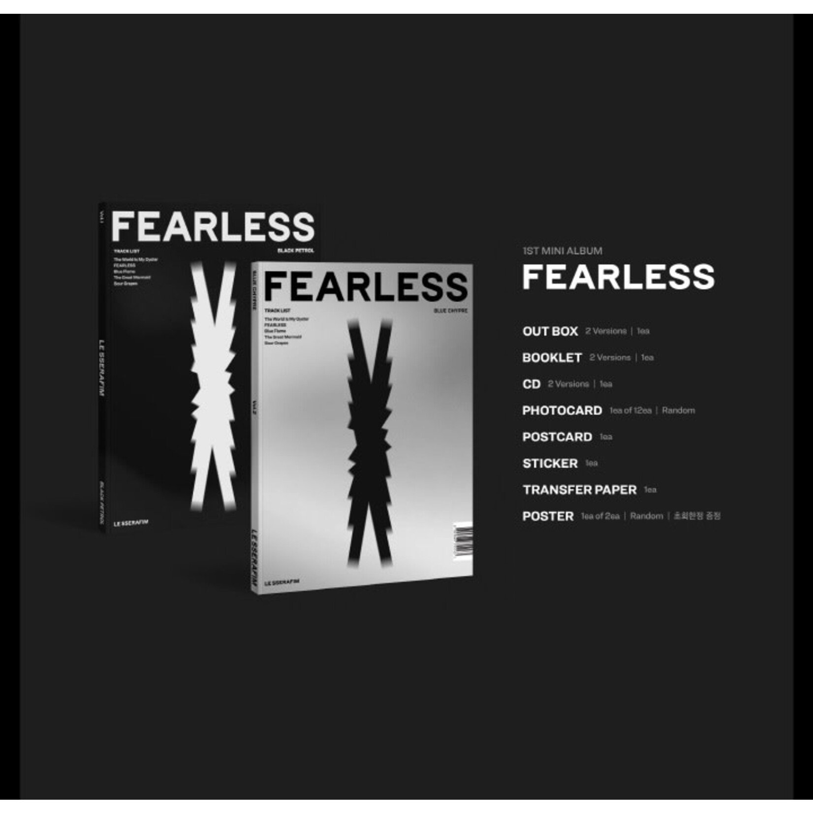 Le Sserafim LE SSERAFIM - 1ST MINI [FEARLESS] Photobook Ver