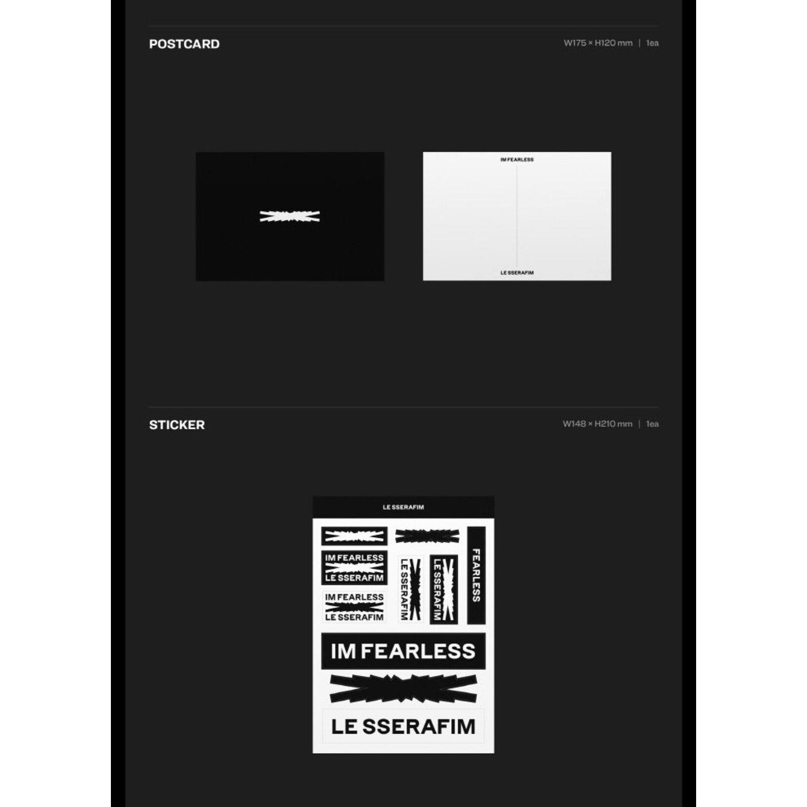 Le Sserafim LE SSERAFIM - 1ST MINI [FEARLESS] Photobook Ver