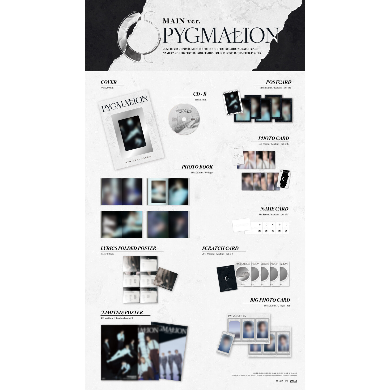 ONEUS ONEUS - 9th Mini Album [PYGMALION] (MAIN ver).
