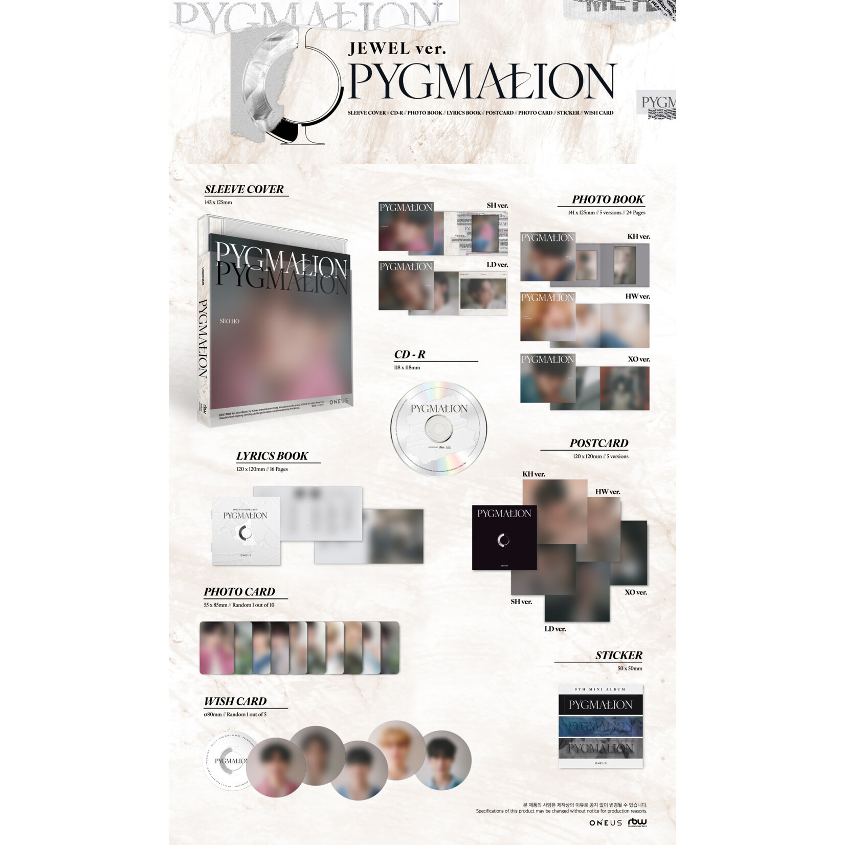 ONEUS ONEUS - 9th Mini Album [PYGMALION] JEWEL ver.