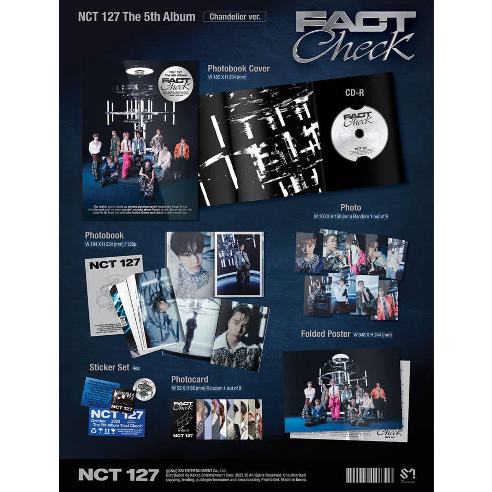 NCT NCT 127 - The 5th Album [Fact Check] (Photobook Ver.) (Chandelier Ver.)