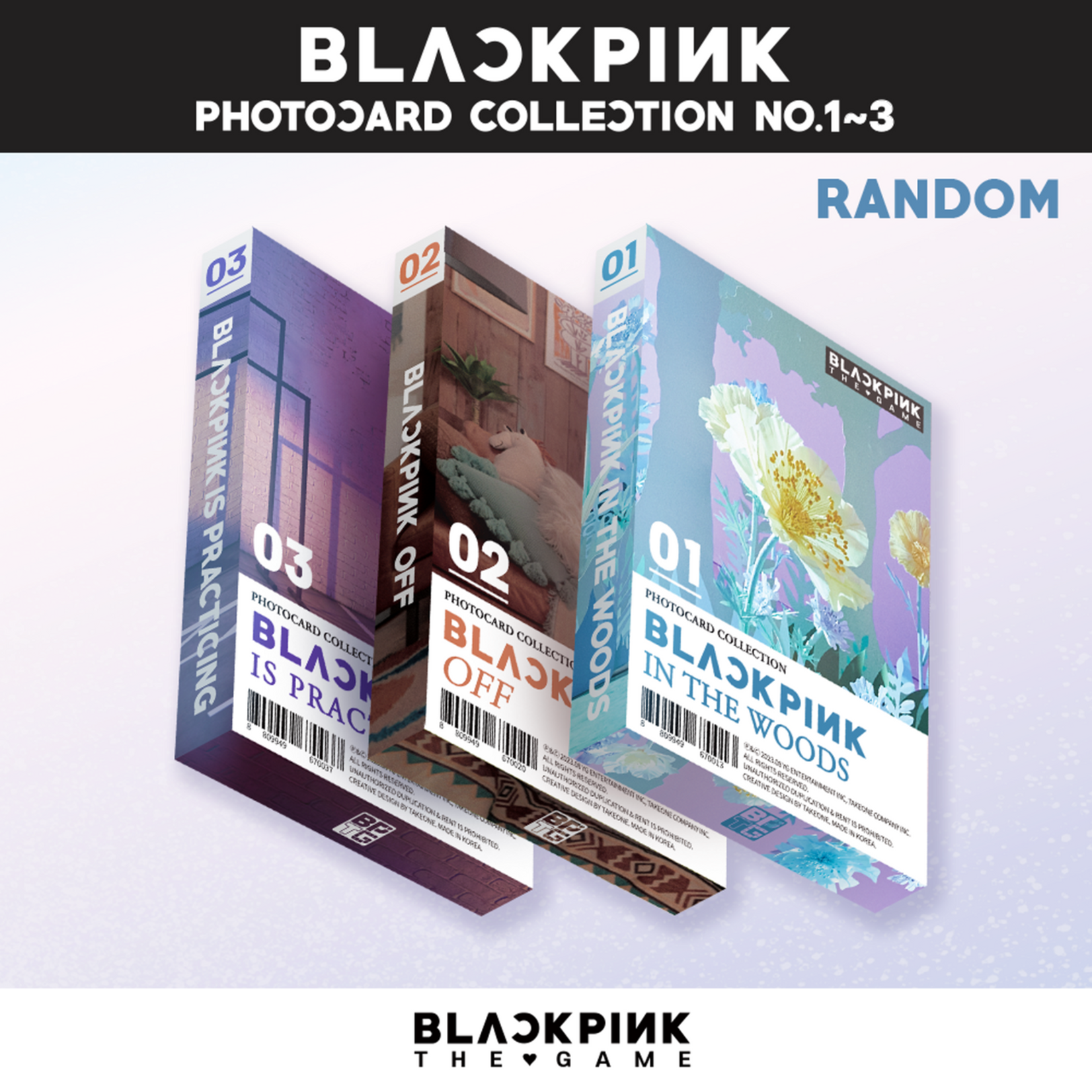 Black Pink [YG] BLACKPINK THE GAME PHOTOCARD COLLECTION No.1~3 (RANDOM)