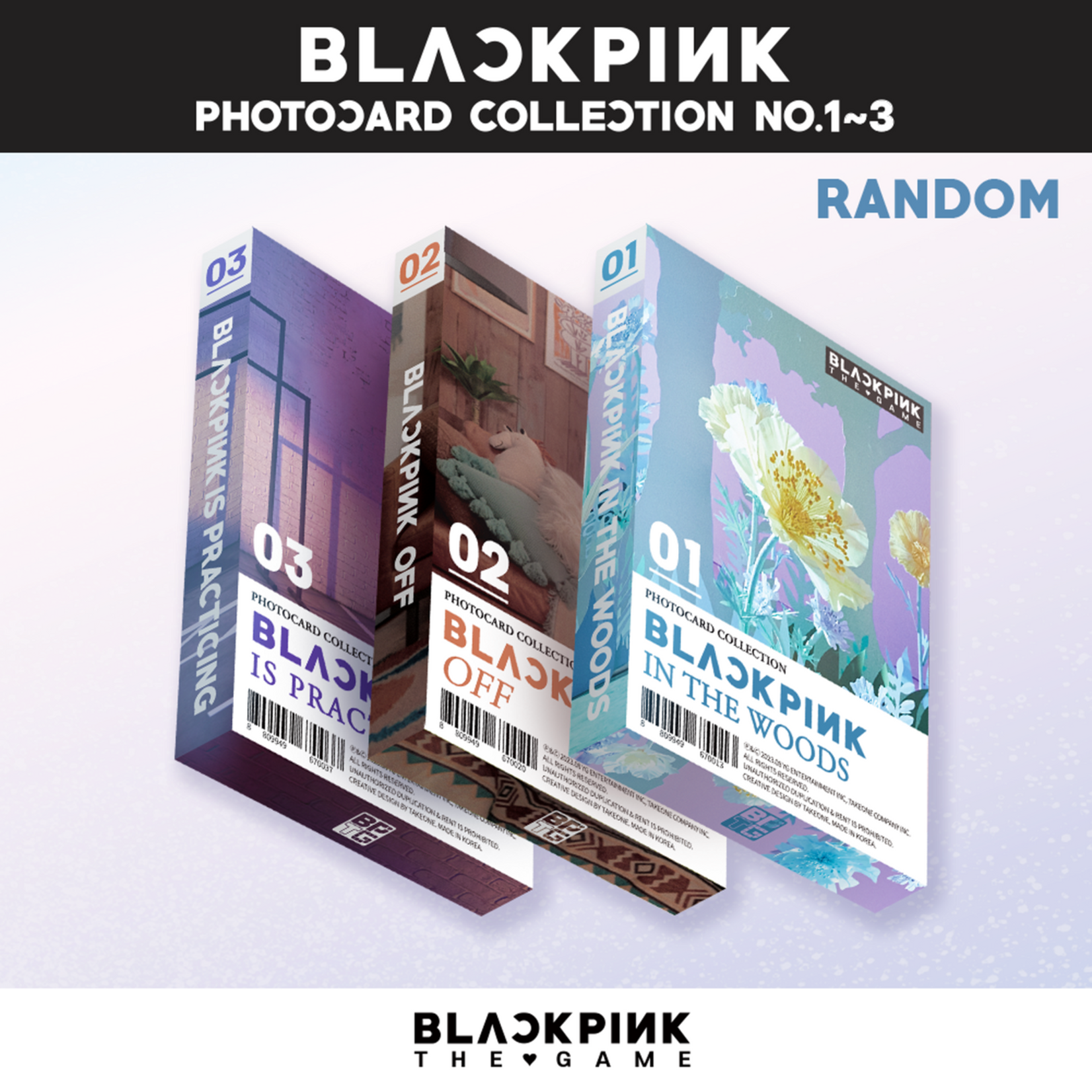 BlackPink [YG] BLACKPINK THE GAME PHOTOCARD COLLECTION No.1~3 (RANDOM)
