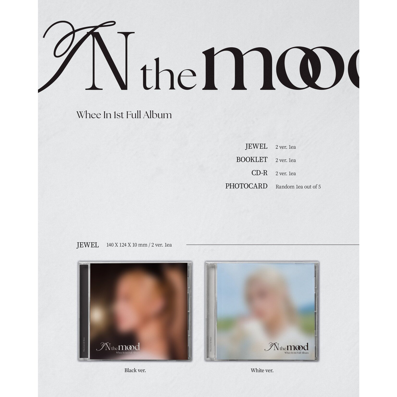 Mamamoo Whee In (MAMAMOO) - 1st Full Album [IN the mood] (Jewel Ver.)