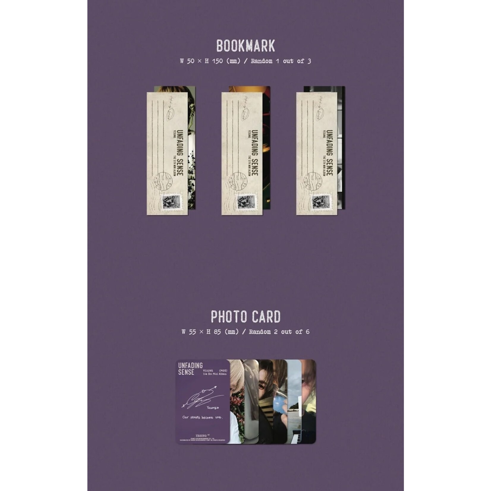 YESUNG - The 5th Mini Album [Unfading Sense] (Special Ver.)