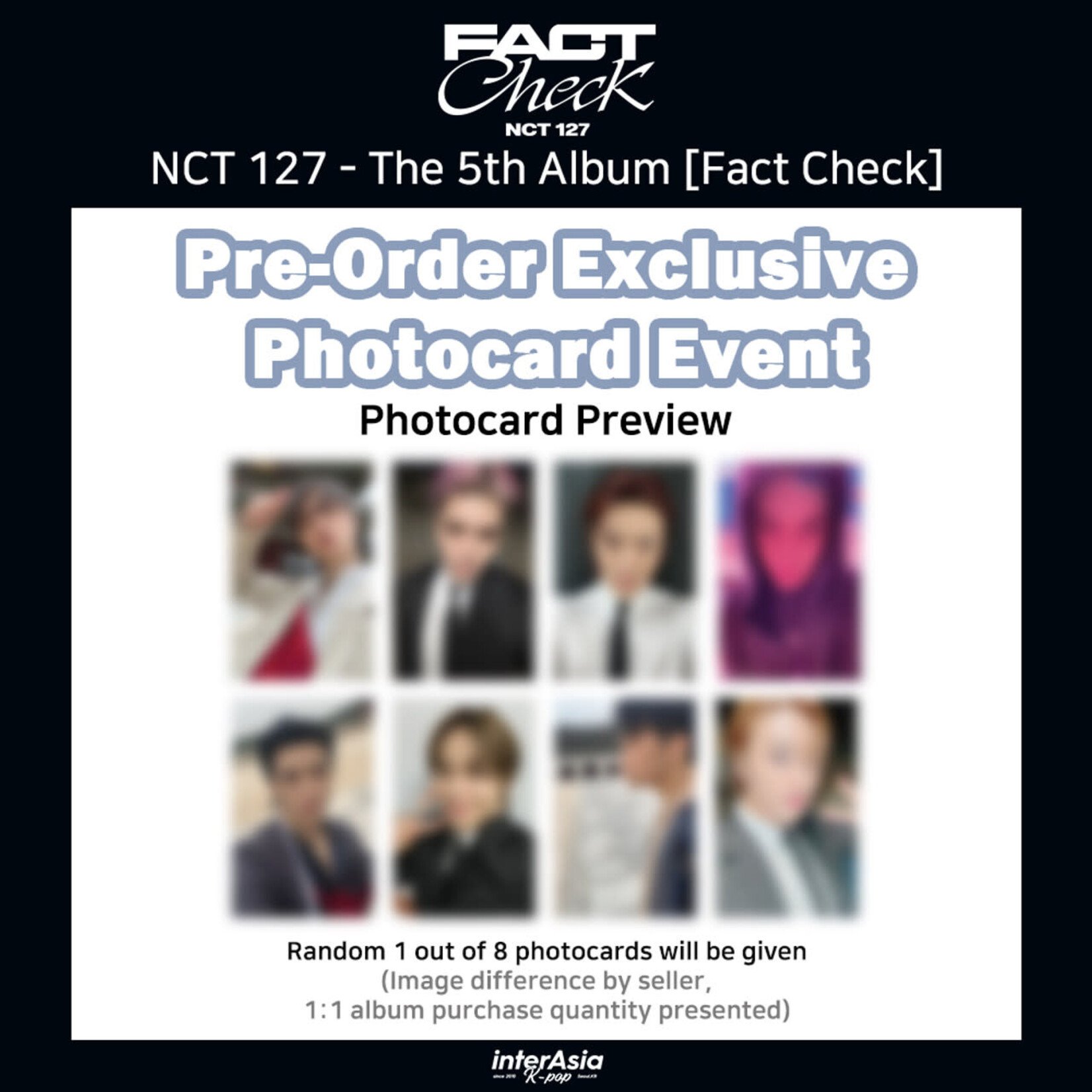 NCT NCT 127 - The 5th Album [Fact Check] (Chandelier Ver.) + interAsia Photocard Event