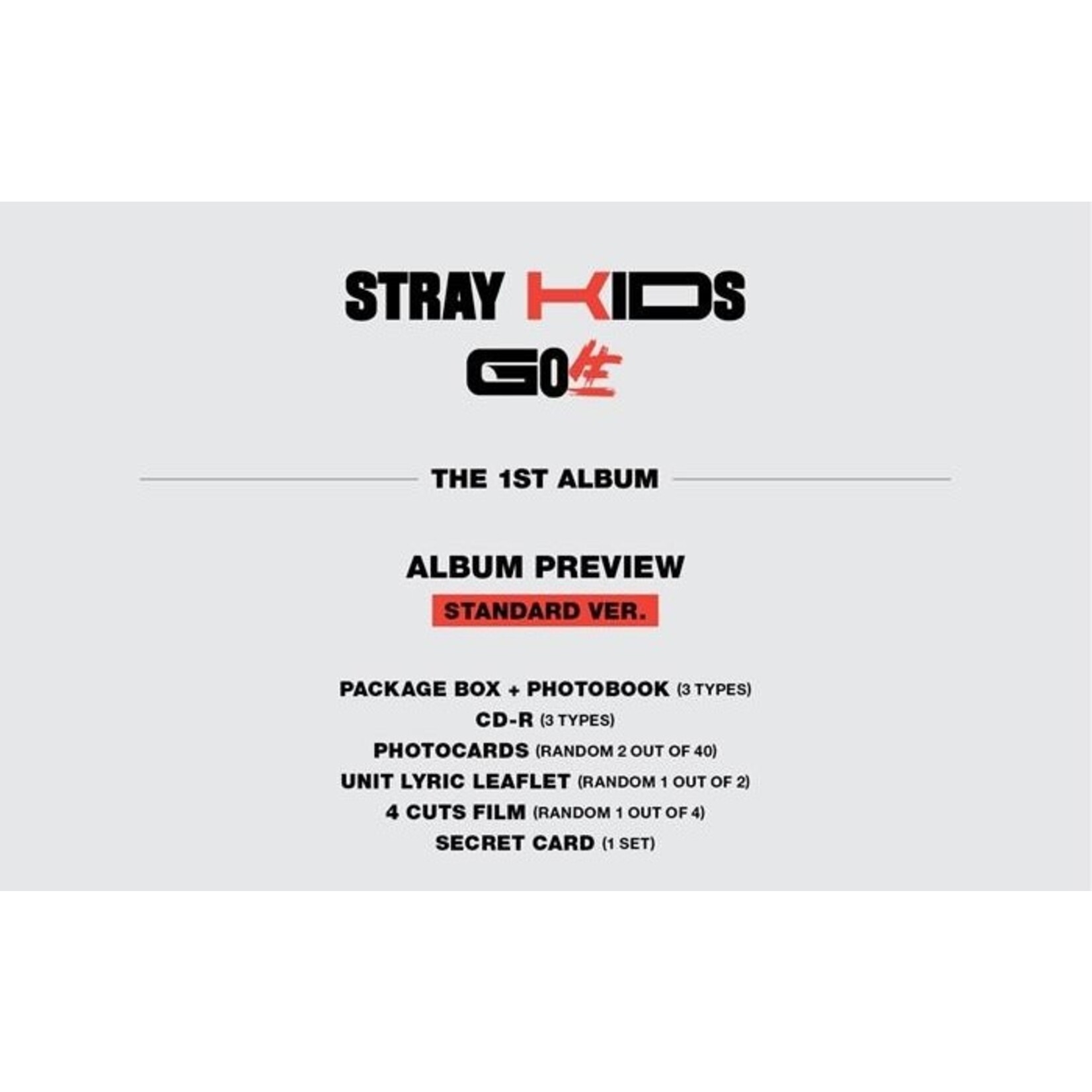 Stray Kids Stray Kids - Vol.1 [GO生] (Standard Edition) Photobook version