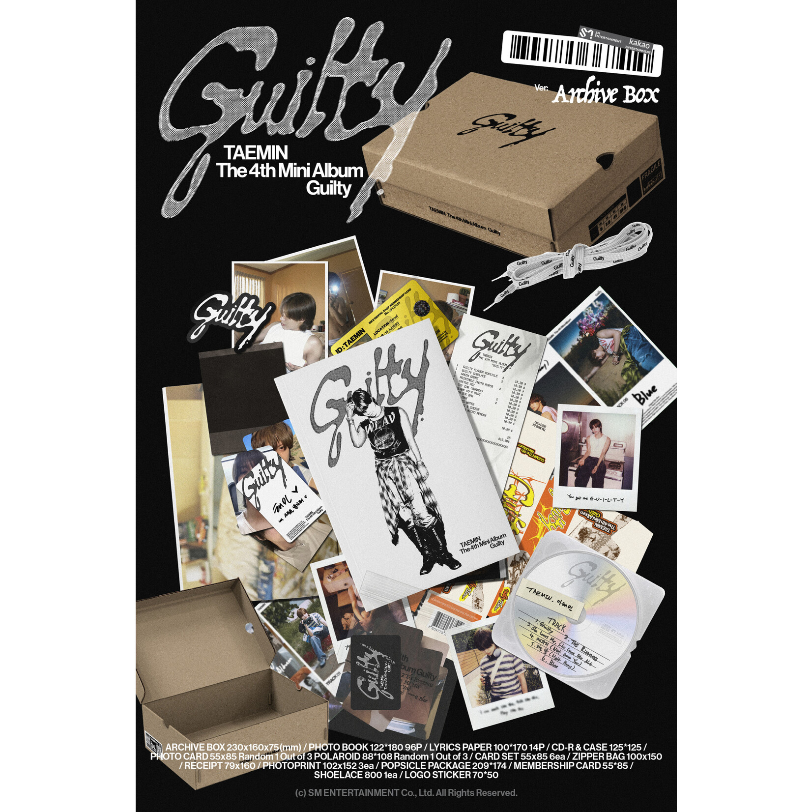 Shinee TAEMIN - 4th mini album [Guilty] (Box Ver.)