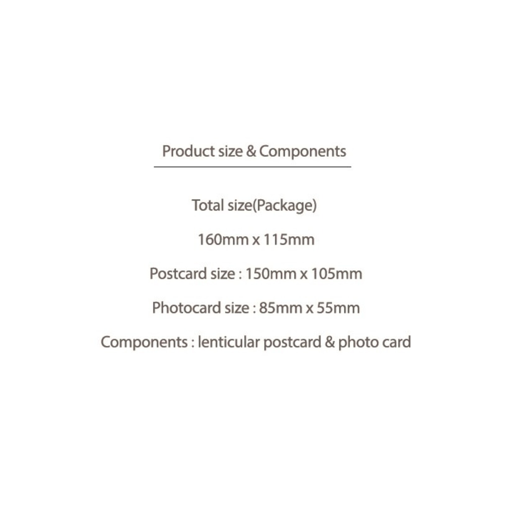 BTS JIN (BTS) - BE POSTCARD Lenticular