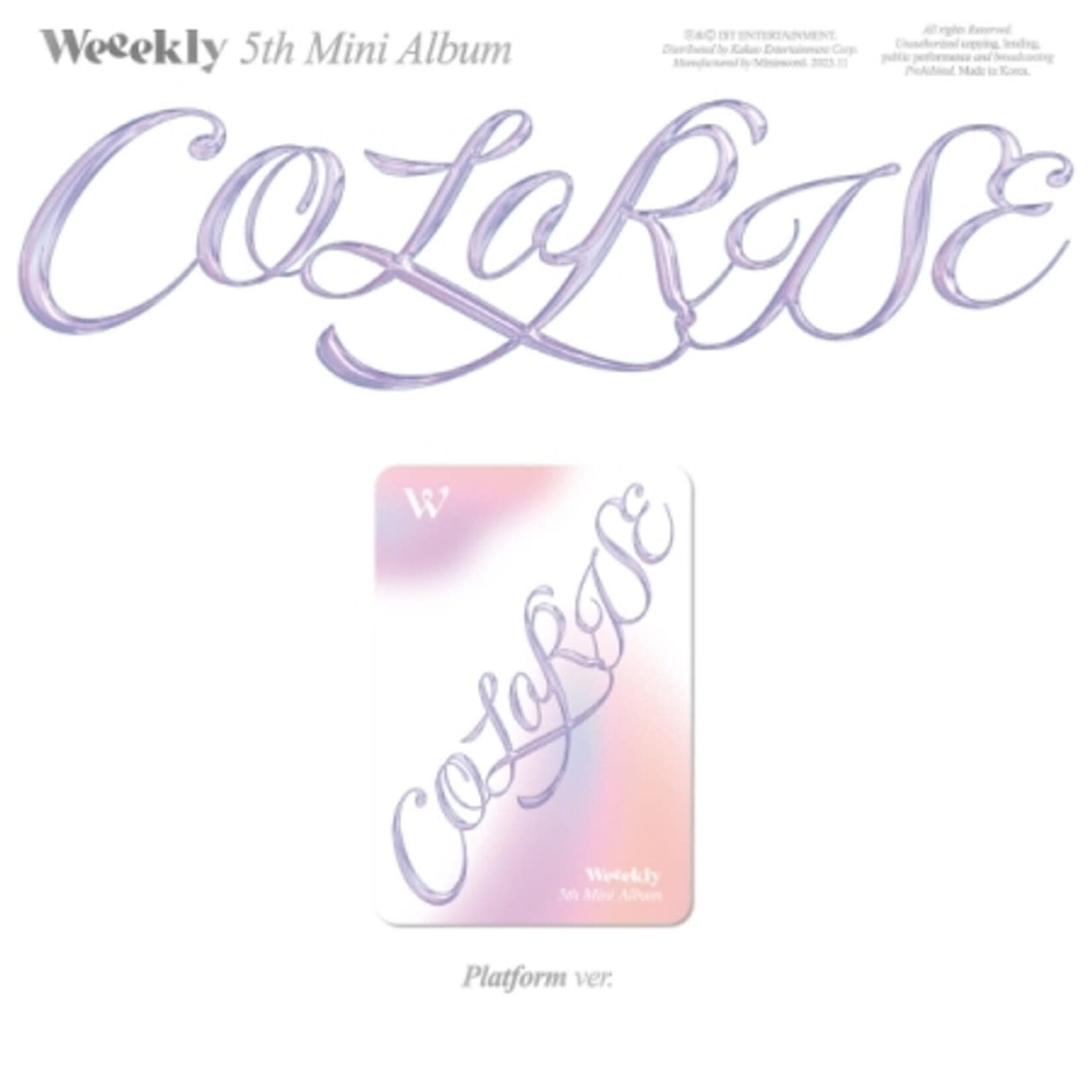 Weeekly Weeekly - 5th Mini Album [ColoRise] (Platform Ver.)