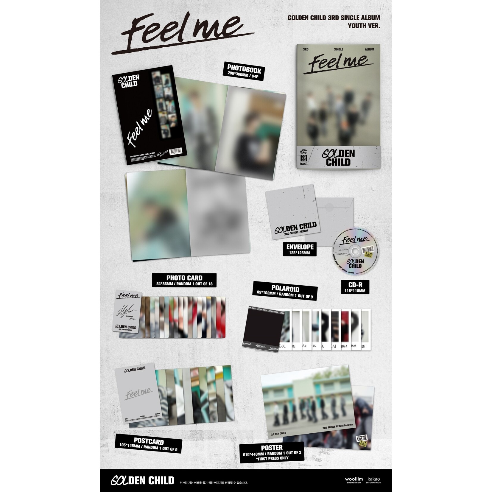 Golden Child GOLDEN CHILD - 3rd Single Album [Feel me] (YOUTH Ver.)