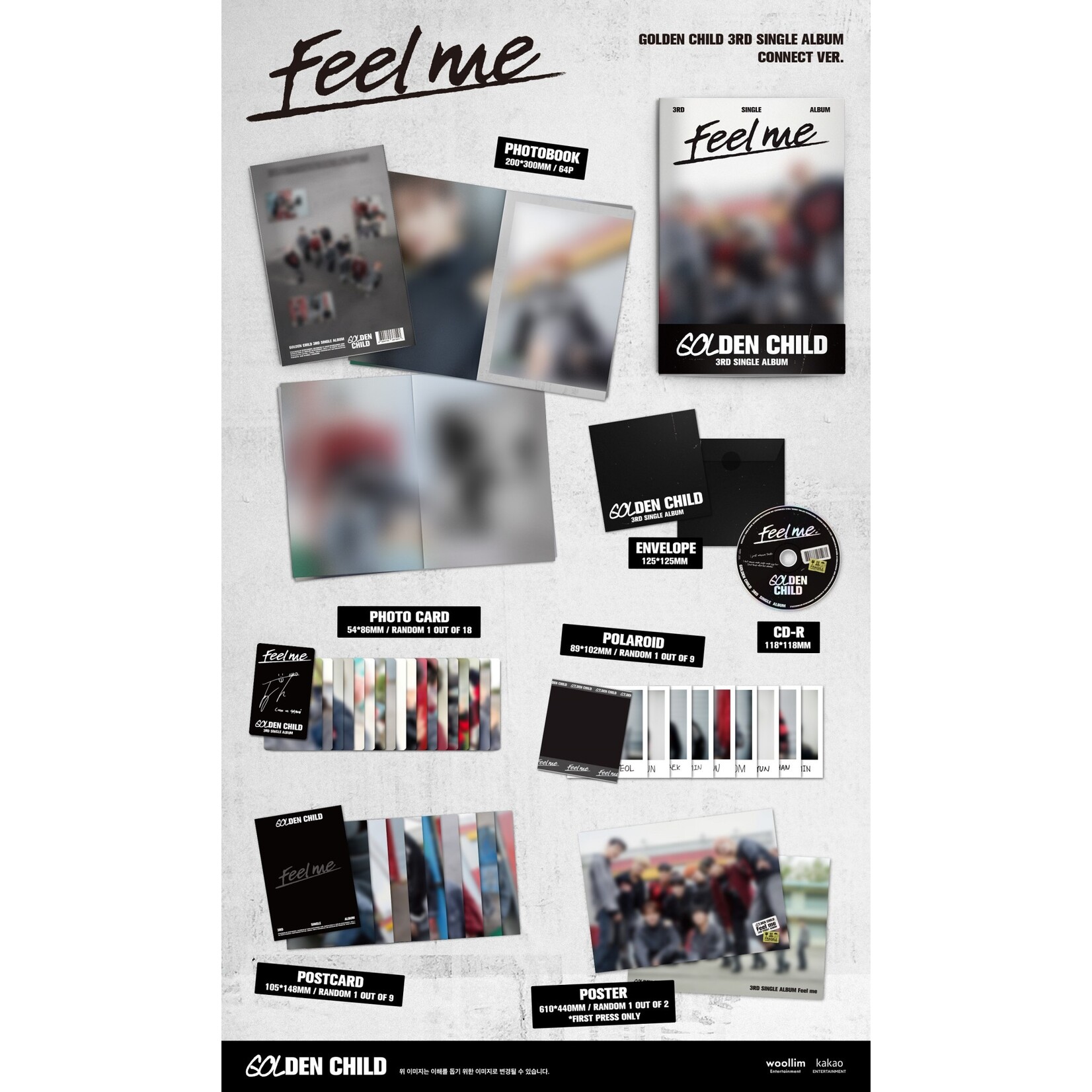 Golden Child GOLDEN CHILD - 3rd Single Album [Feel me] (CONNECT Ver.)