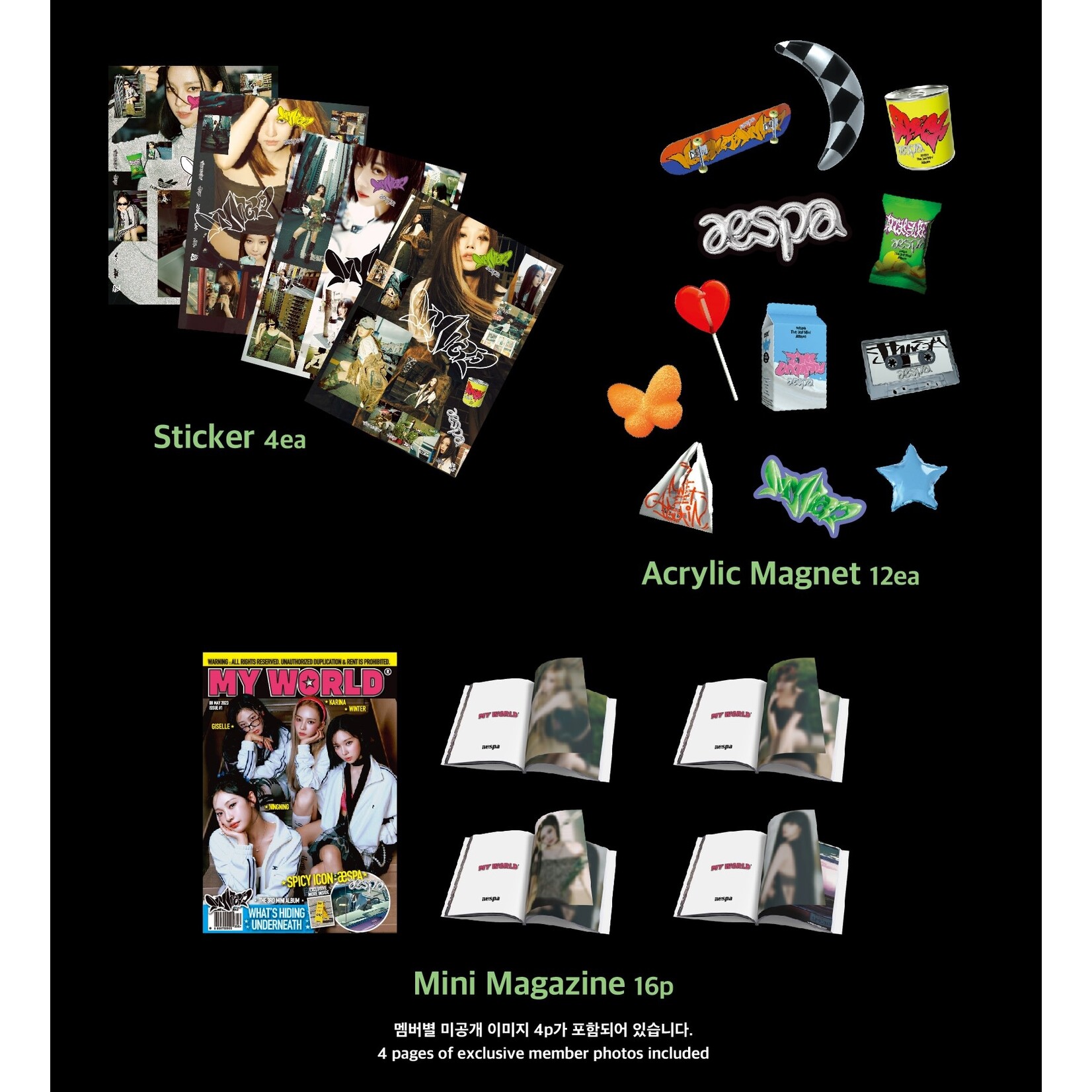 Aespa aespa - MINI CABINET PACKAGE_MYWORLD