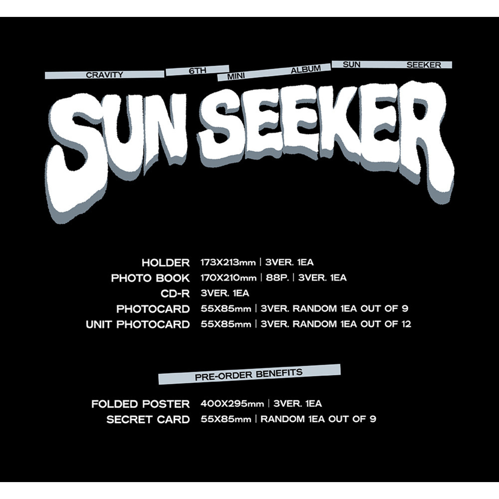 Cravity CRAVITY - 6th Mini Album  [SUN SEEKER] (Photobook Ver.)
