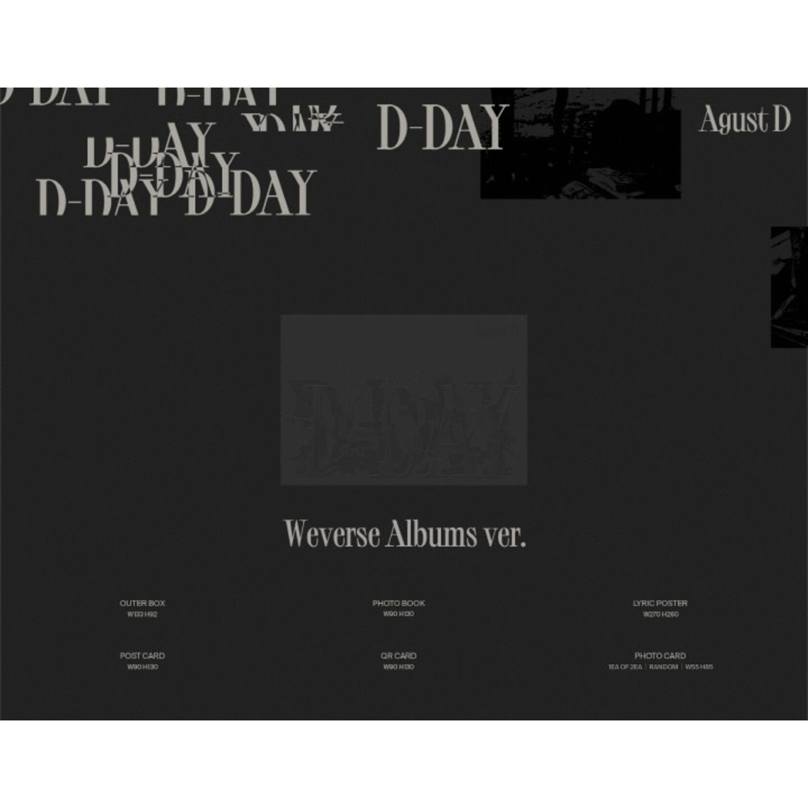 BTS SUGA - Agust D-[D-DAY] (Weverse Albums ver.)