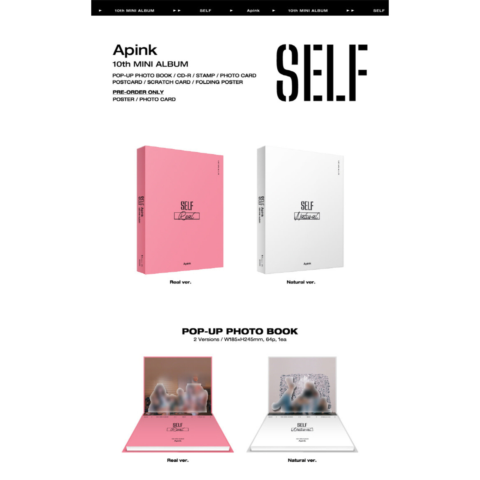 Apink APINK - 10th Mini [SELF] (Platform - Natural ver.)