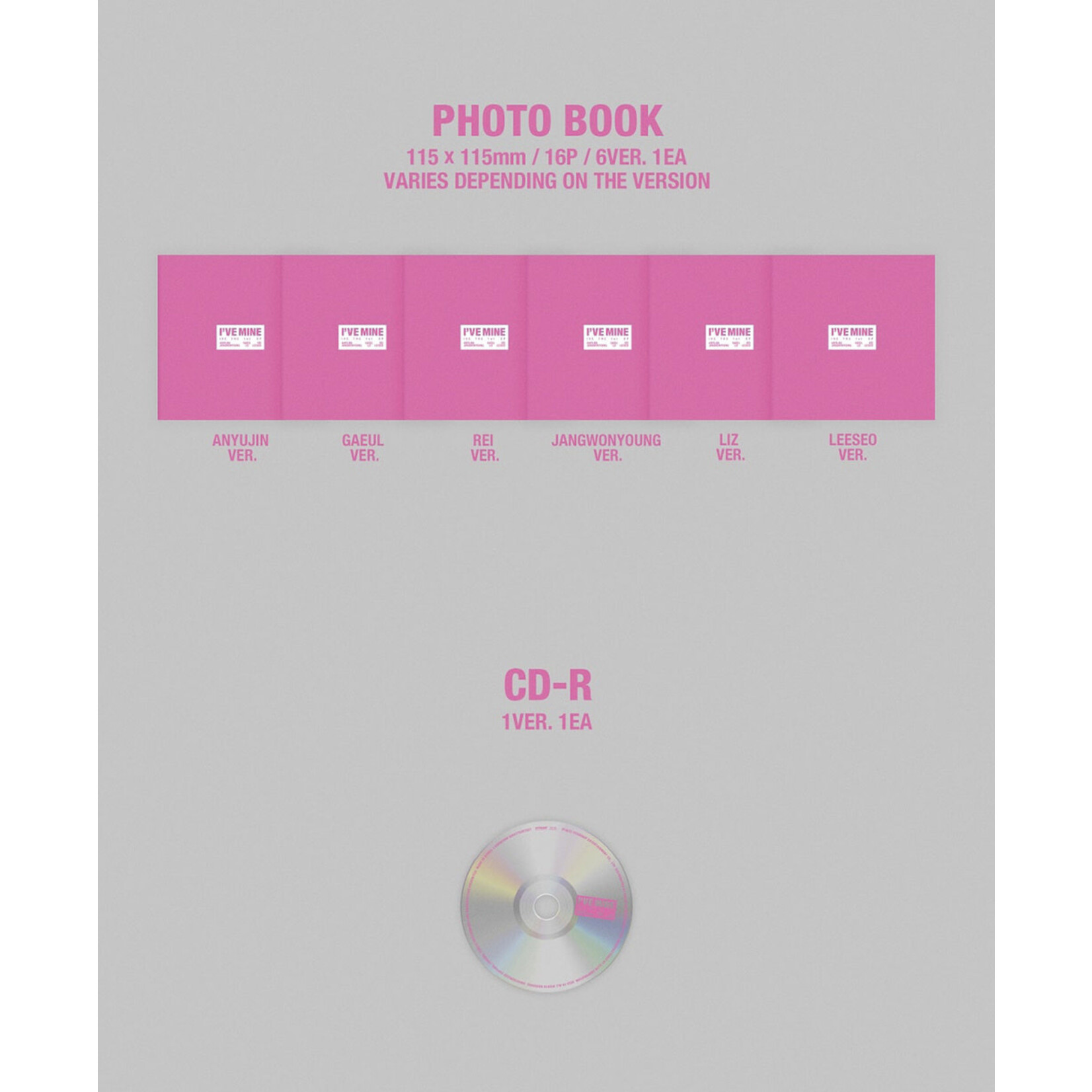 Ive [STARSHIP] IVE - THE 1st EP [I'VE MINE] (Digipack Ver.) + Random Photocard(SS)