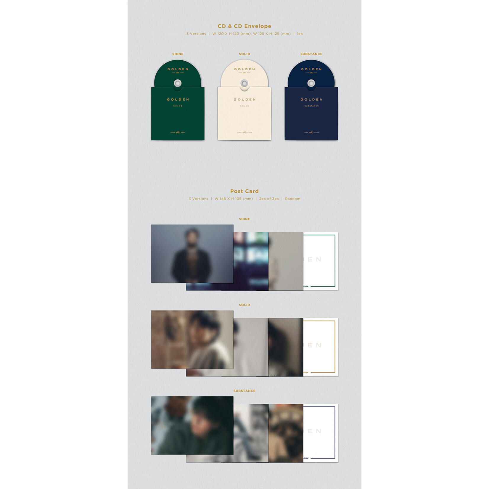 BTS [Weverse] JUNGKOOK (BTS) - GOLDEN (Set Ver.) + Weverse Gift (WS)