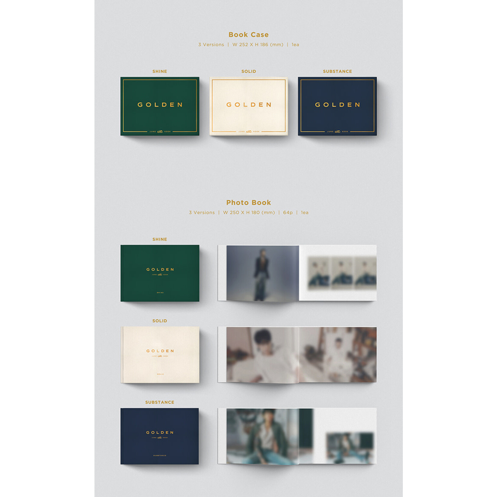 BTS [Weverse] JUNGKOOK (BTS) - GOLDEN (Set Ver.) + Weverse Gift (WS)